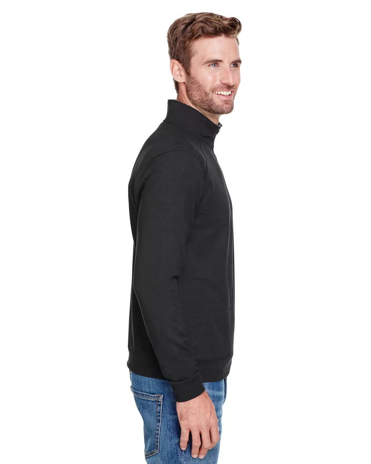 197 8434 Omega Stretch Terry Quarter-Zip Pullover SKU: 8434