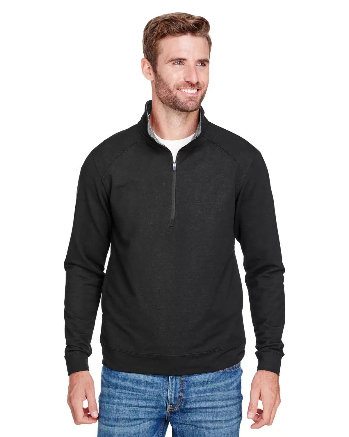 197 8434 Omega Stretch Terry Quarter-Zip Pullover SKU: 8434