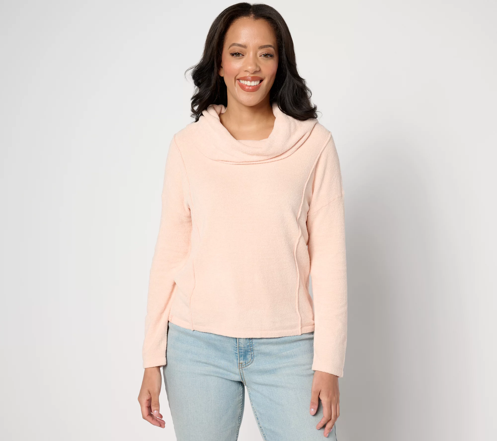 "As Is" Barefoot Dreams CozyChic Ultra Lite Cowl Neck Pullover