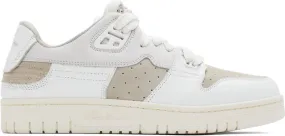 Acne Studios White Leather Low Top Sneakers