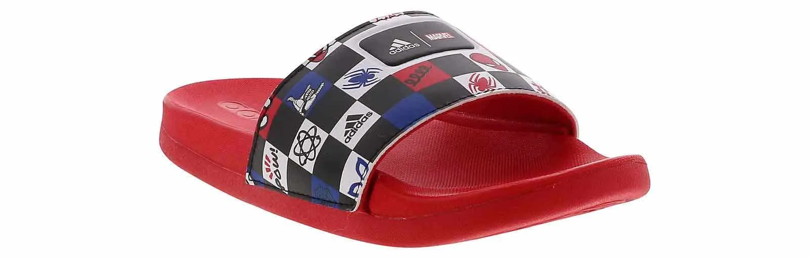 Adidas Adilette Comfort Spider-Man Youth Boys’ (11-4) Slide Sandal