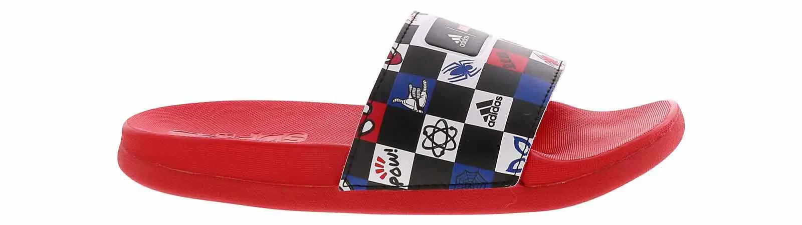 Adidas Adilette Comfort Spider-Man Youth Boys’ (11-4) Slide Sandal