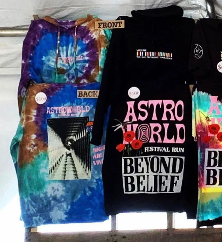 Astroworld Festival Run 2019 Tie Dye Hoodie