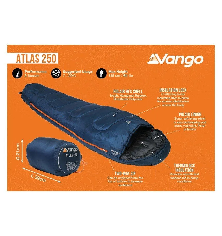 Atlas 250 Sleeping Bag | Camping Equipment UK