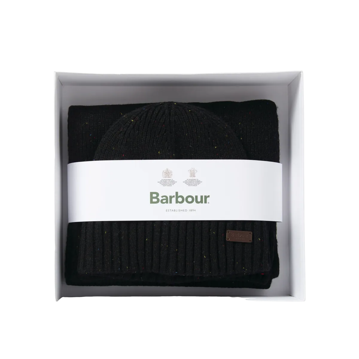 Barbour Carlton Fleck Beanie & Scarf Gift Set