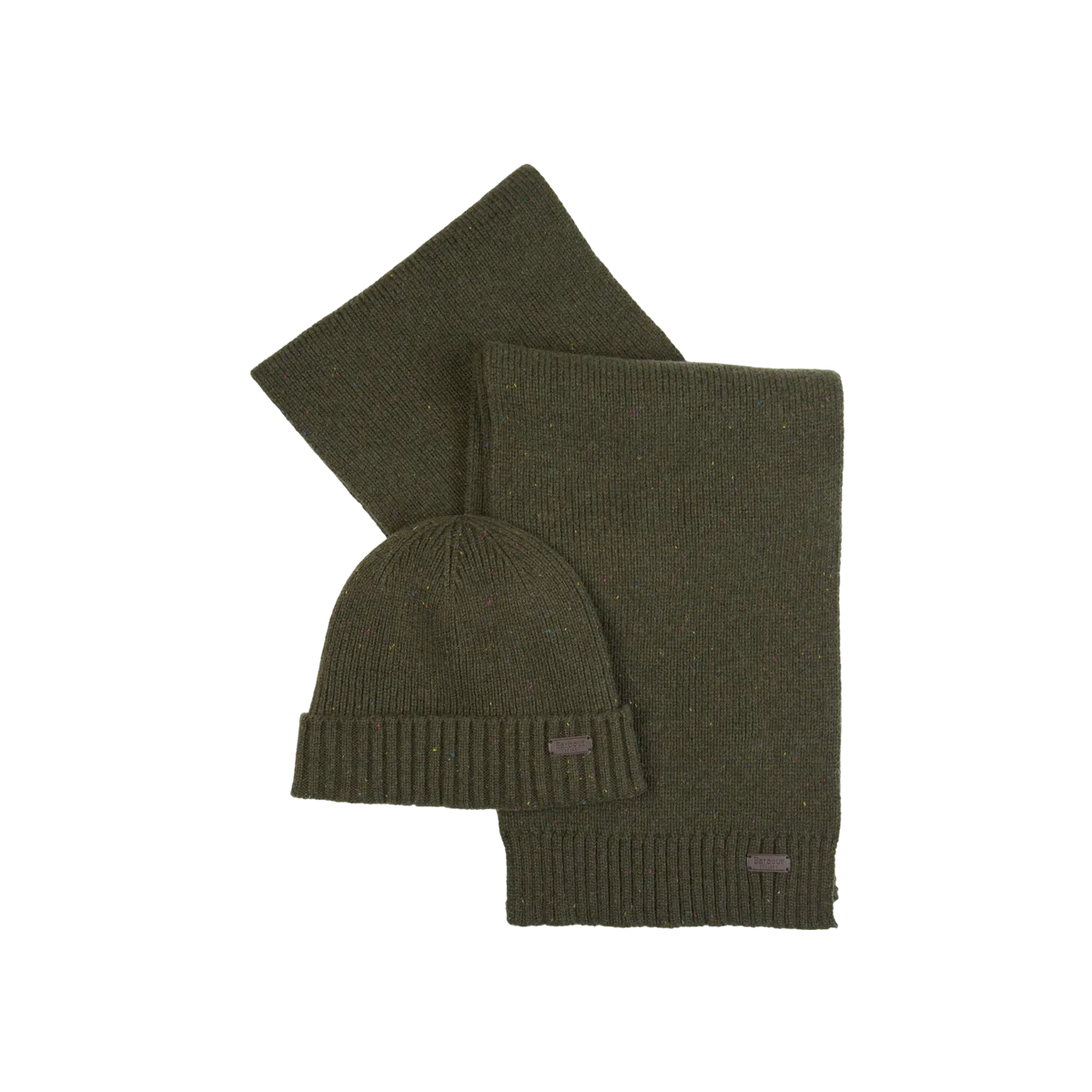 Barbour Carlton Fleck Beanie & Scarf Gift Set