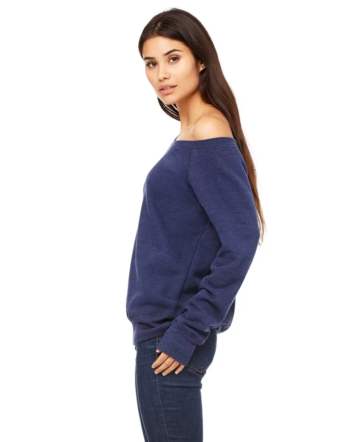 BELLA 7501 Womens Fleece Pullover Sweatshirt SKU: 7501