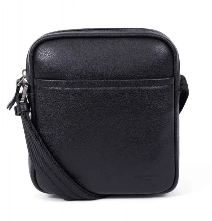 Black cowhide leather bag 686299