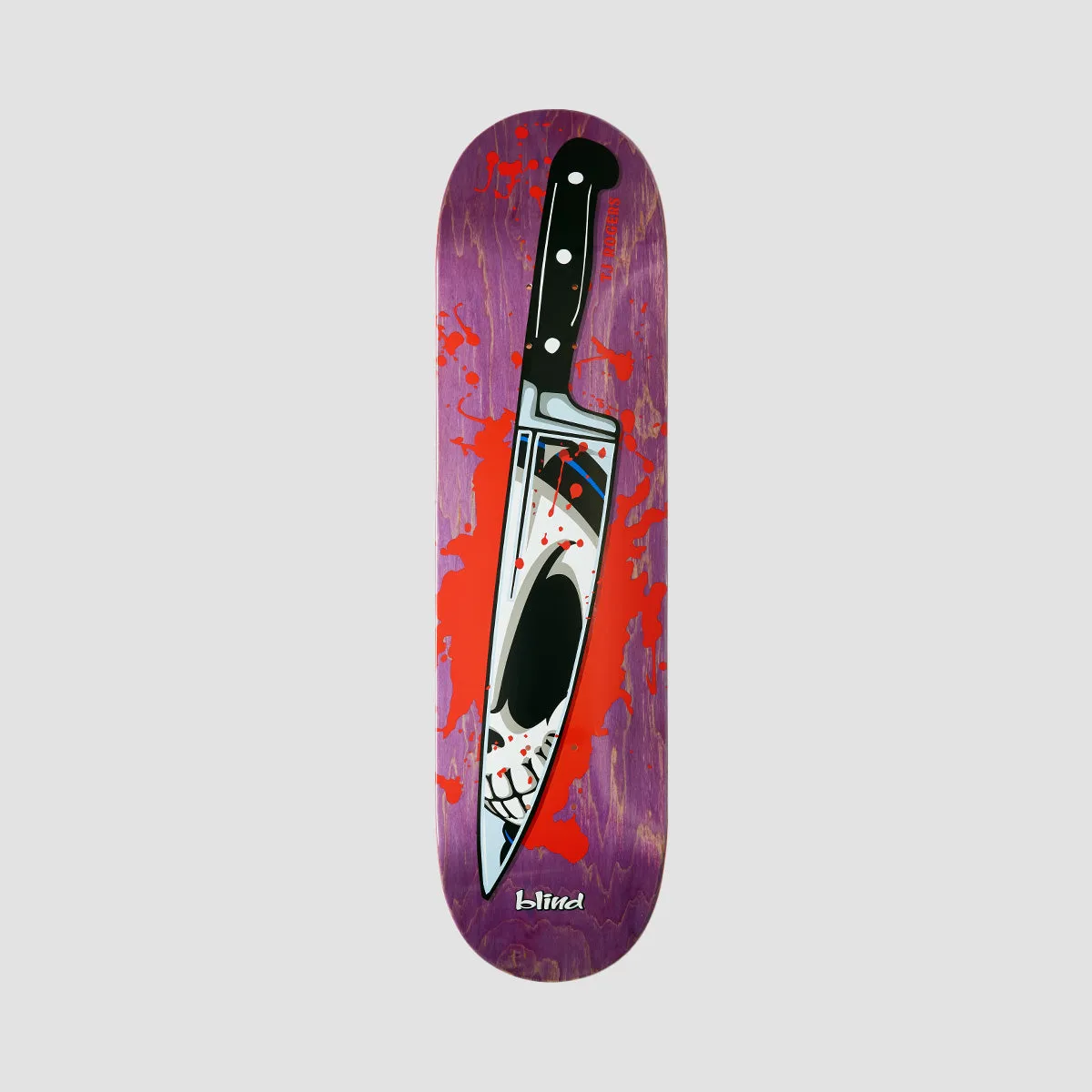 Blind Reaper Knife R7 Skateboard Deck Tj Rogers/Purple - 8.25