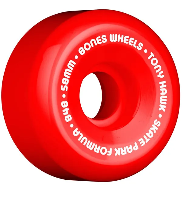 Bones Hawk Mini Cube Red Skateboard Wheels