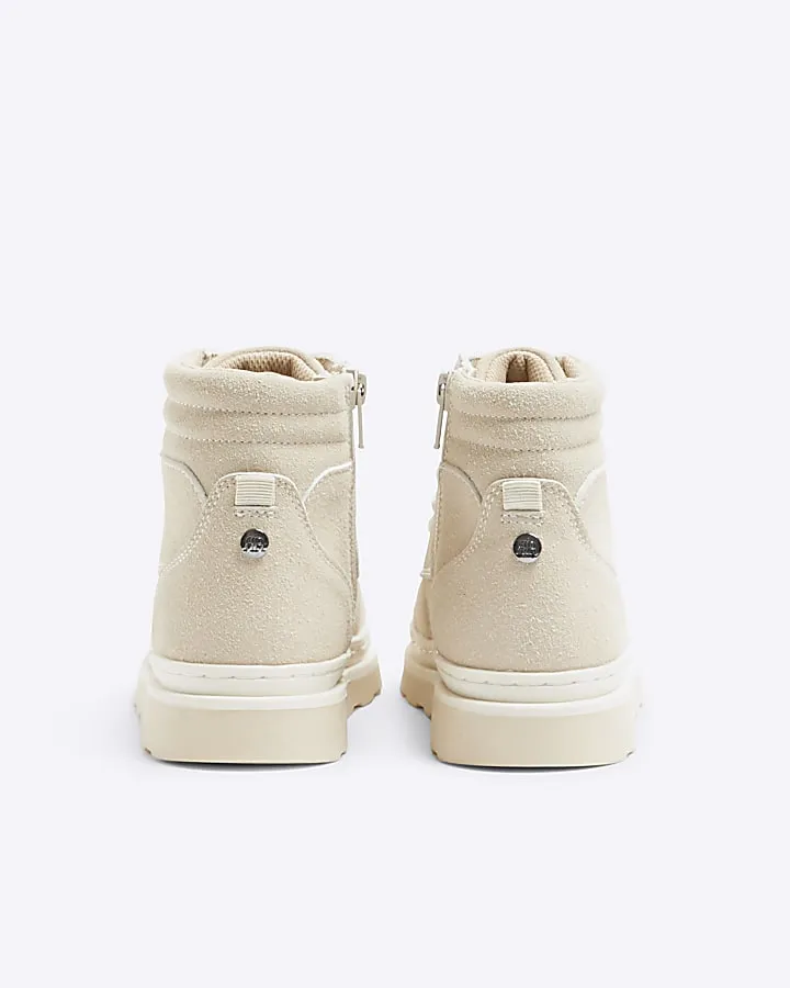 Boys Beige Nubuck Boot