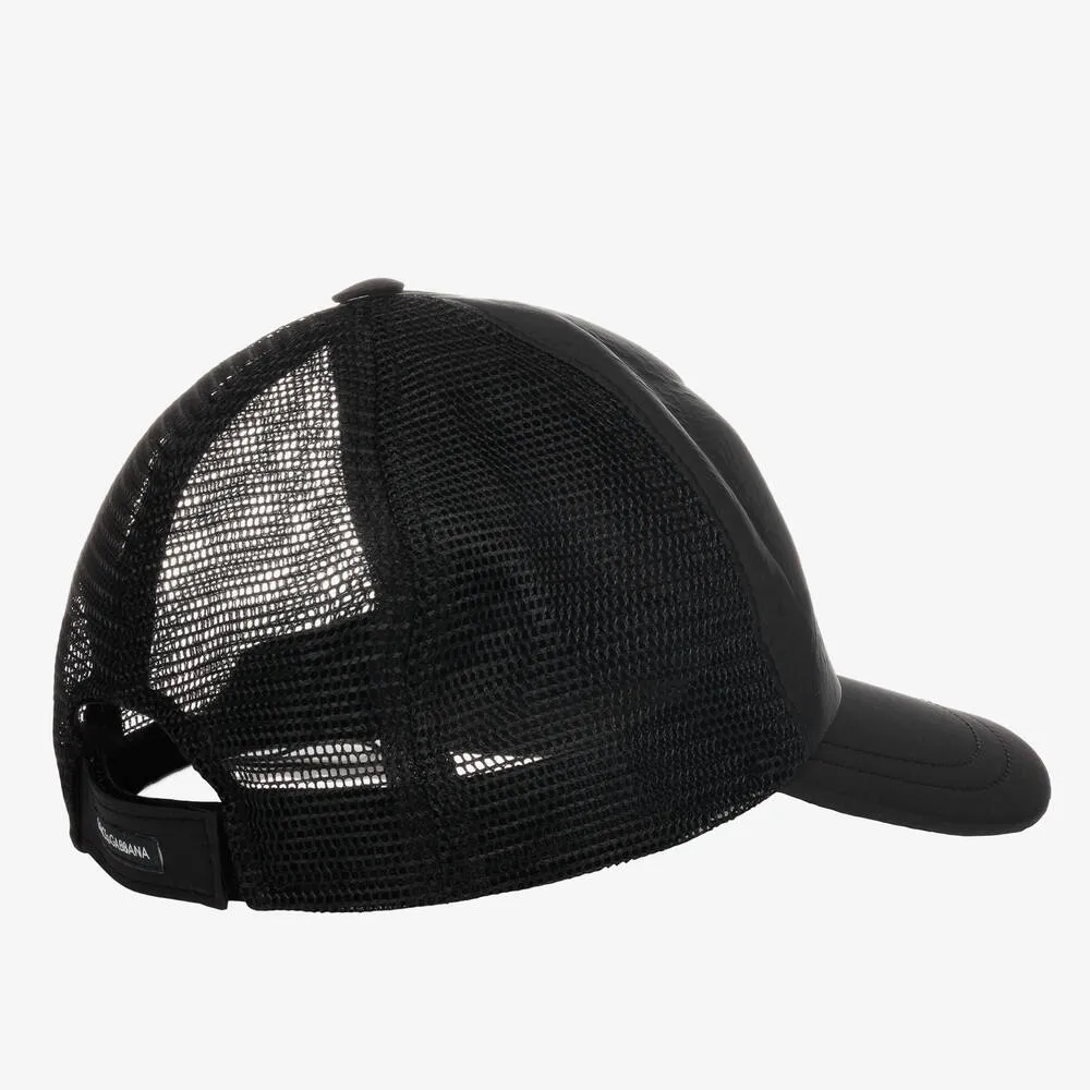 Boys Black Logo Cap