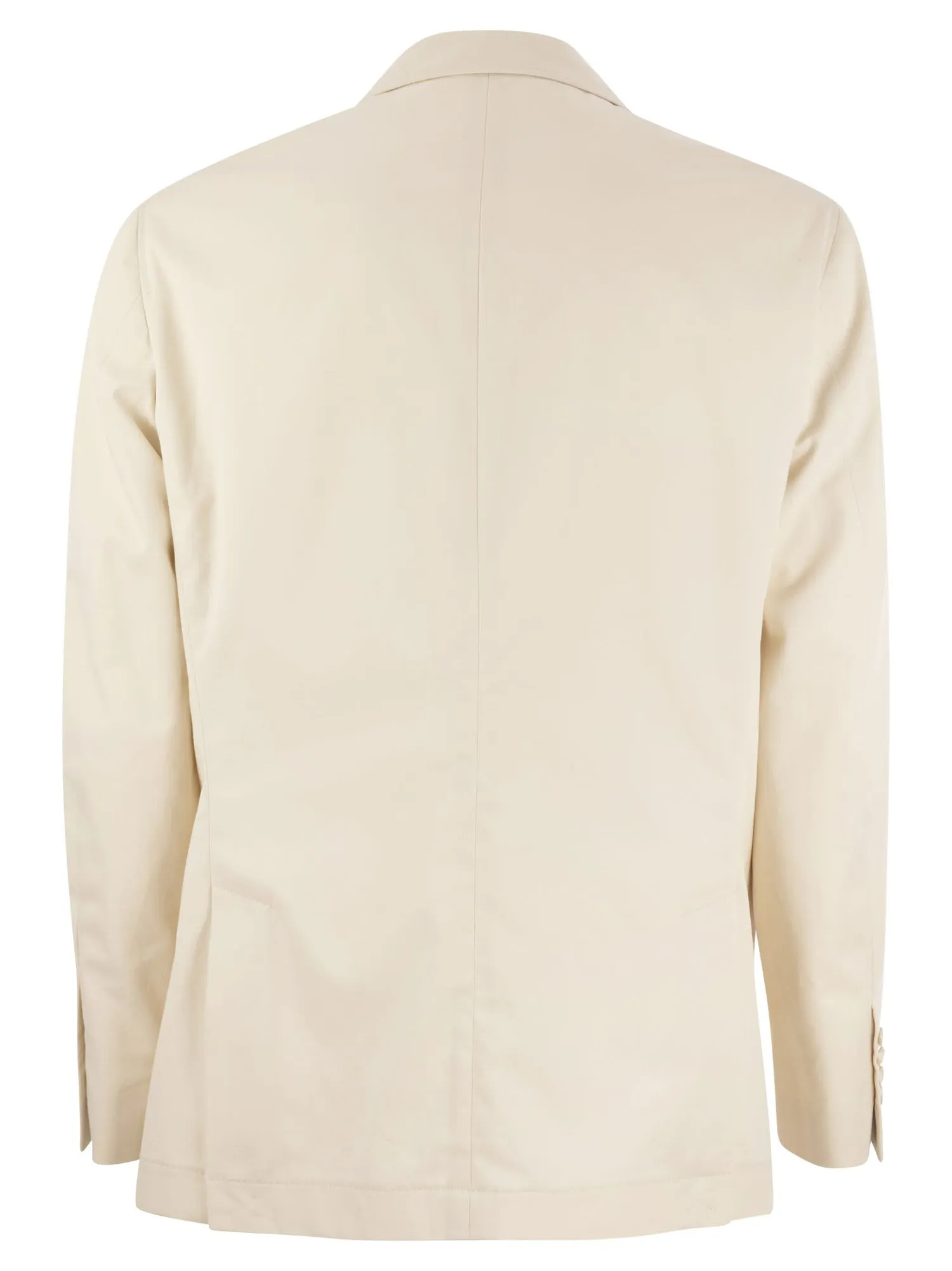 Brunello Cucinelli    Brunello Cucinelli Cotton And Cashmere Deconstructed Jacket With Patch Pockets