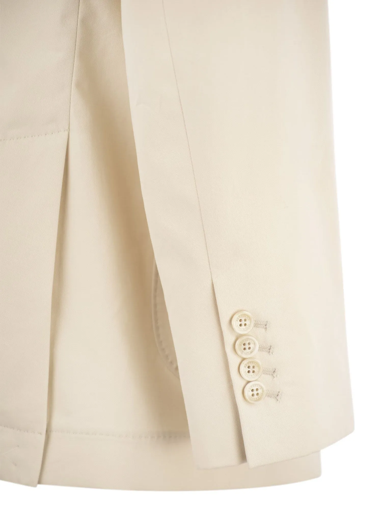 Brunello Cucinelli    Brunello Cucinelli Cotton And Cashmere Deconstructed Jacket With Patch Pockets