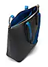 Campo Marzio Cameron Black Faux Leather & Blue Vertical Bag