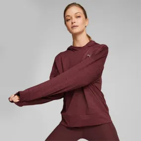 Cloudspun Women's Training Hoodie | Aubergine Heather | PUMA SHOP ALL PUMA | PUMA 