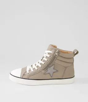 COLORADO Elite Taupe Leather Sneakers