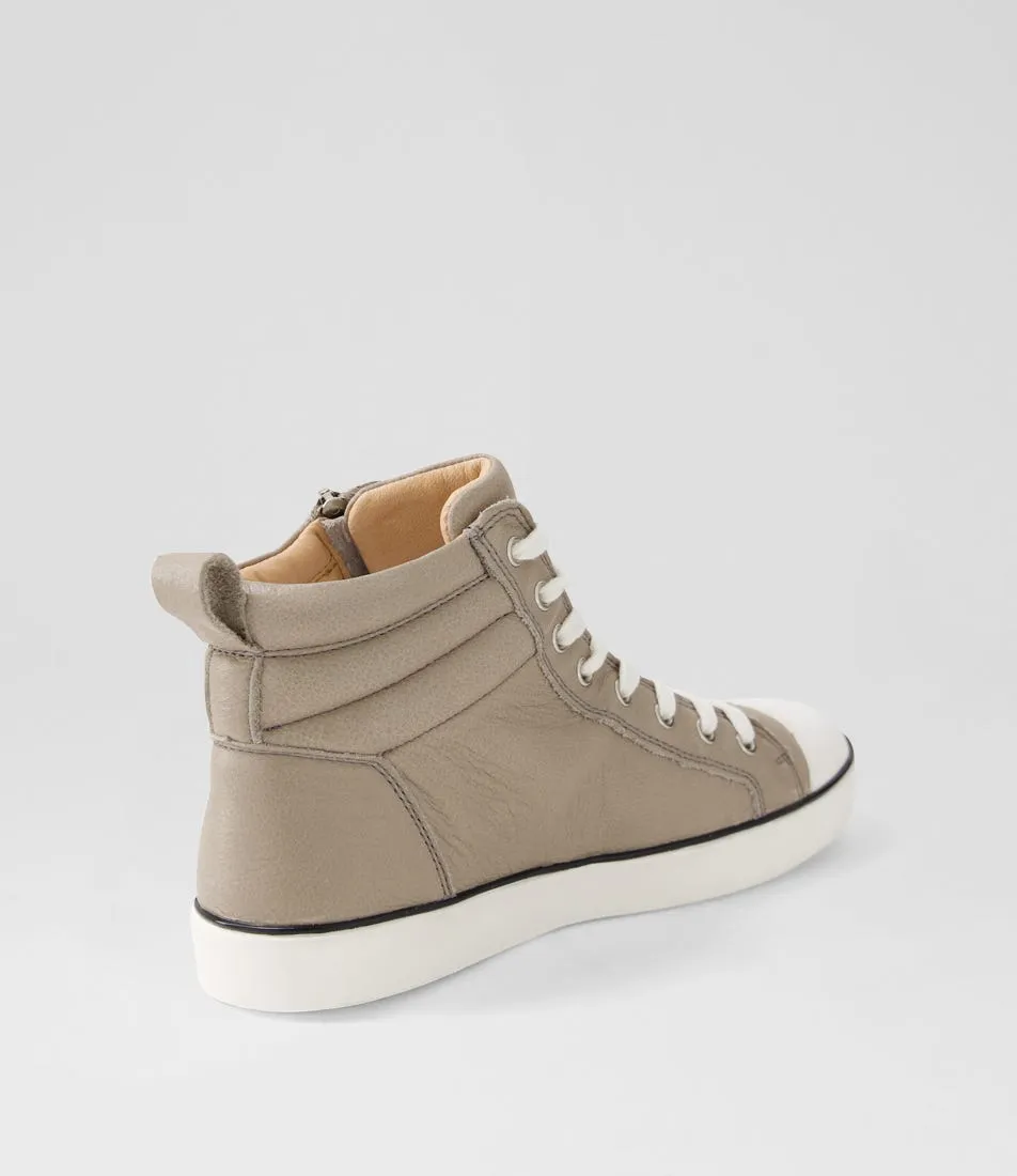 COLORADO Elite Taupe Leather Sneakers