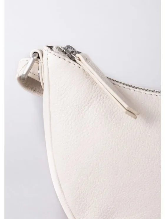 Coniston Crescent Leather Cross Body Bag in Parchment