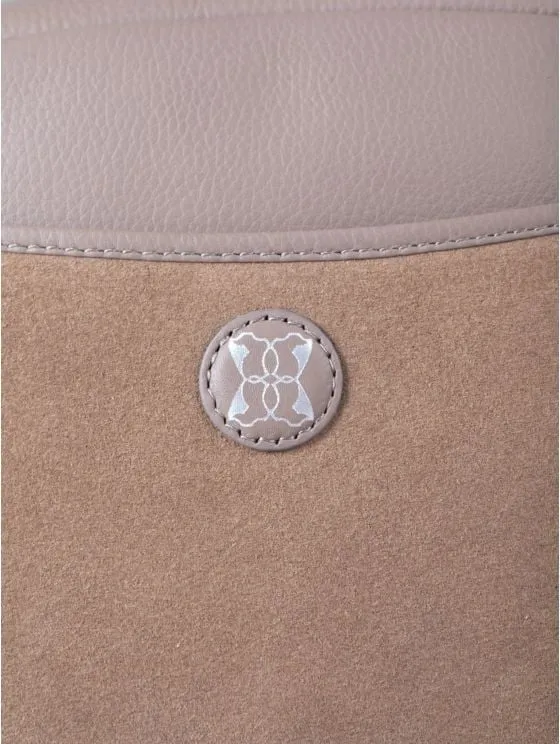 Coniston Leather Cross Body Camera Bag in Taupe