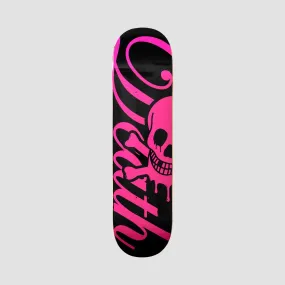 Death Script Popsicle Shape Skateboard Deck Black/Pink - 8.5”