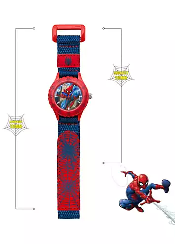 Disney Marvel Spiderman Blue Canvas Strap Watch | Kaleidoscope