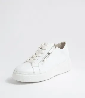 DJANGO & JULIETTE Yurke White Leather Sneakers Ws