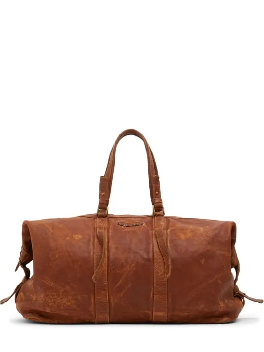 Dsquared2   Washed leather duffle bag 