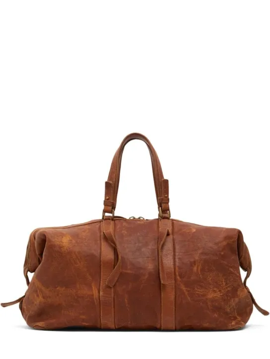 Dsquared2   Washed leather duffle bag 