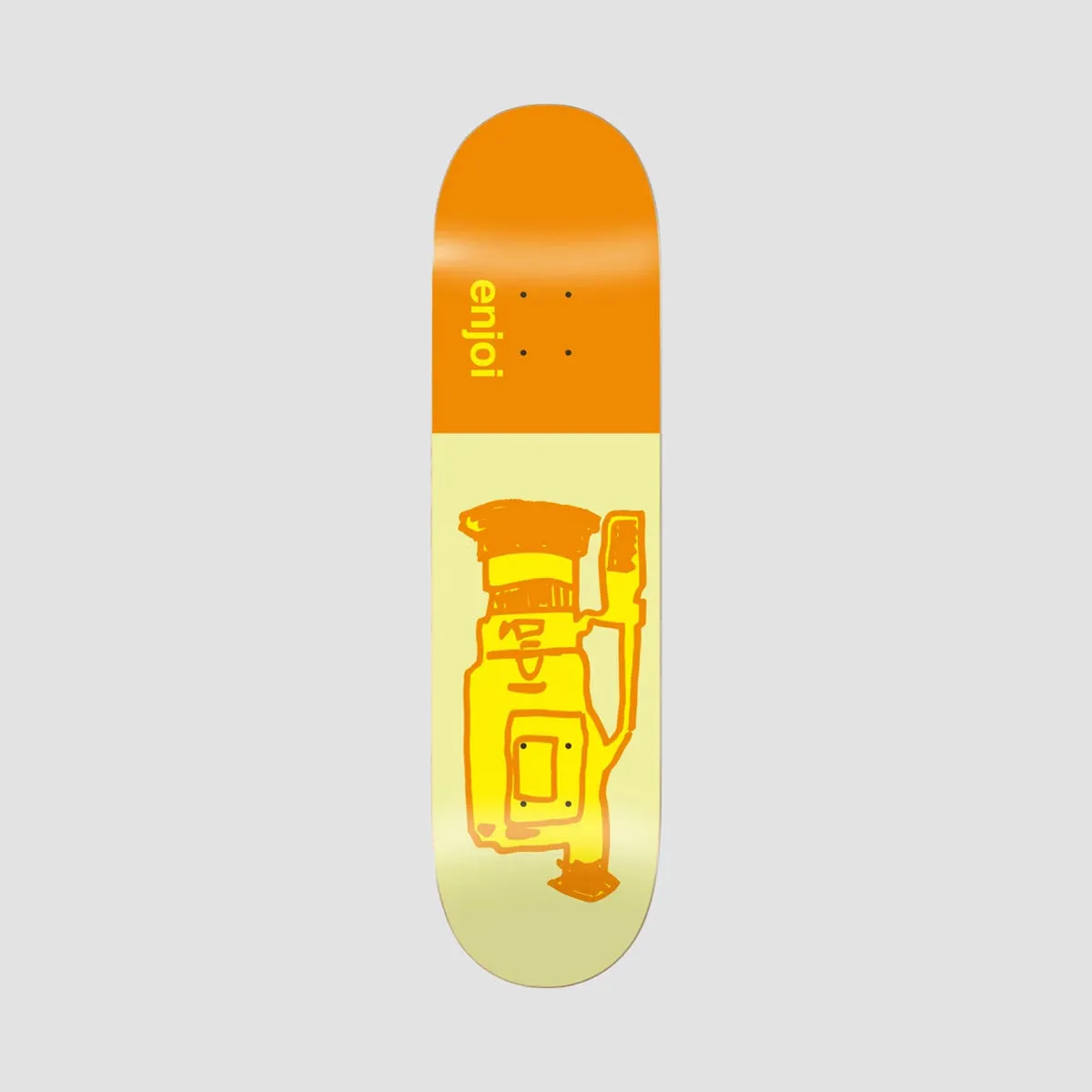 Enjoi Glitch R7 Skateboard Deck Orange - 8.25