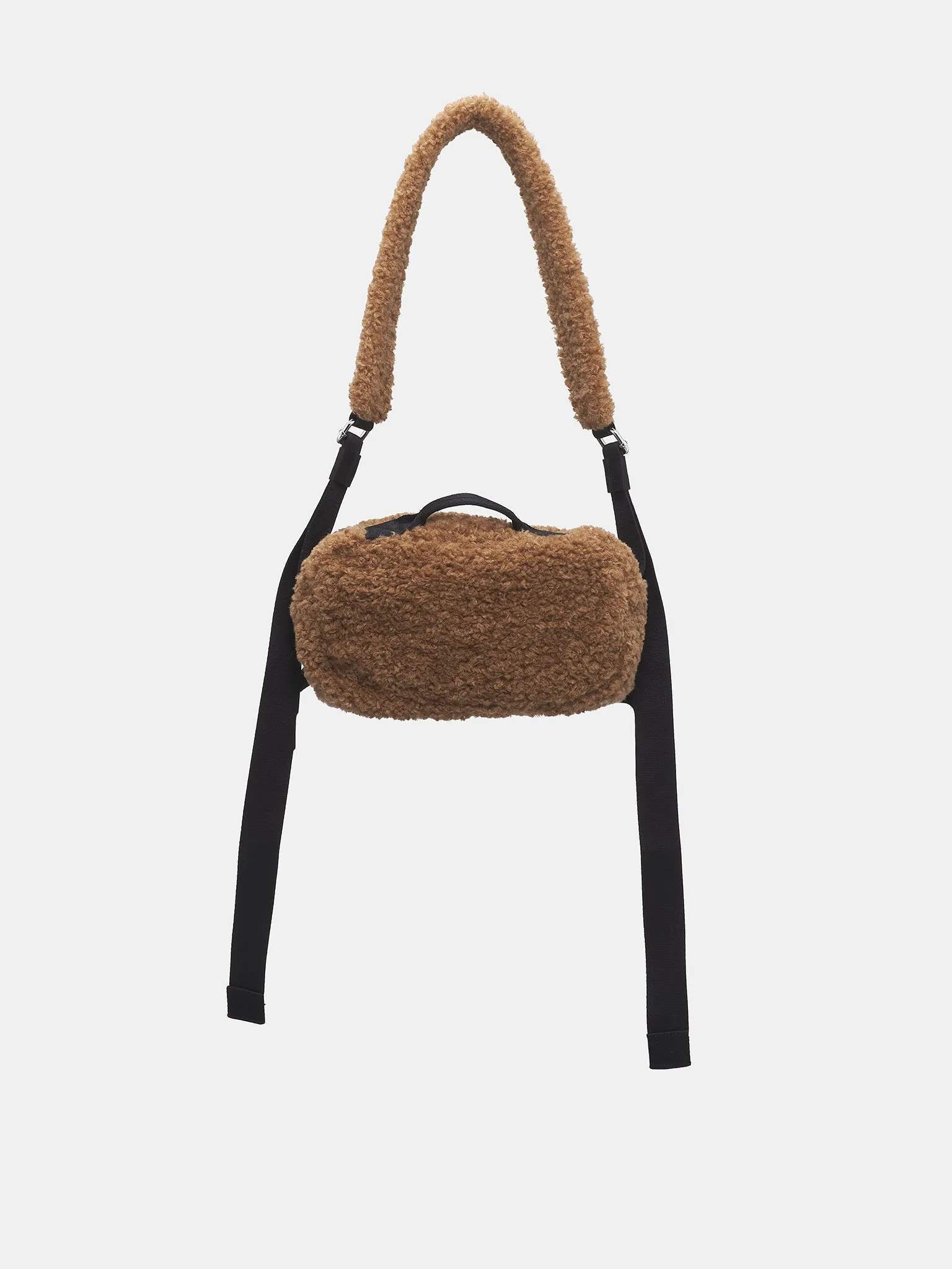 Faux Fur Classic Bow Crossbody (BAG149B-M-0793-BROWN-JET)