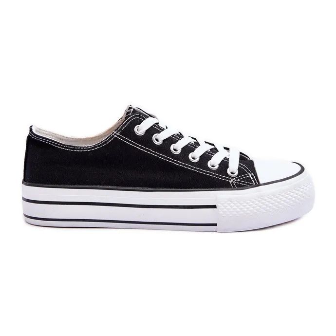 FB3 Classic Low Platform Sneakers Black Jazlyn