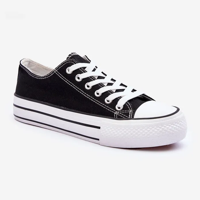 FB3 Classic Low Platform Sneakers Black Jazlyn