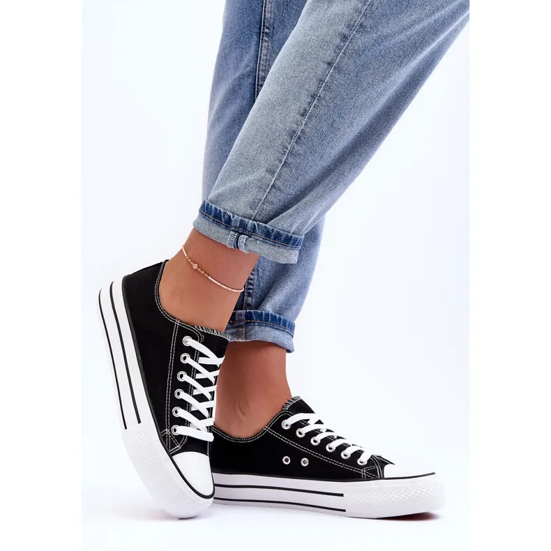 FB3 Classic Low Platform Sneakers Black Jazlyn