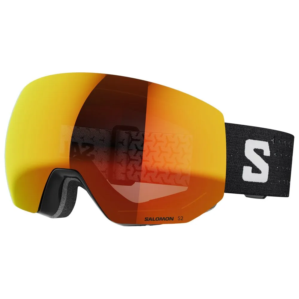 Goggles Salomon ---Radium Pro Black Multilayer Mid Red