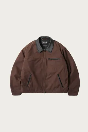 Heavy Canvas Destroyed Work Jacket - Brown