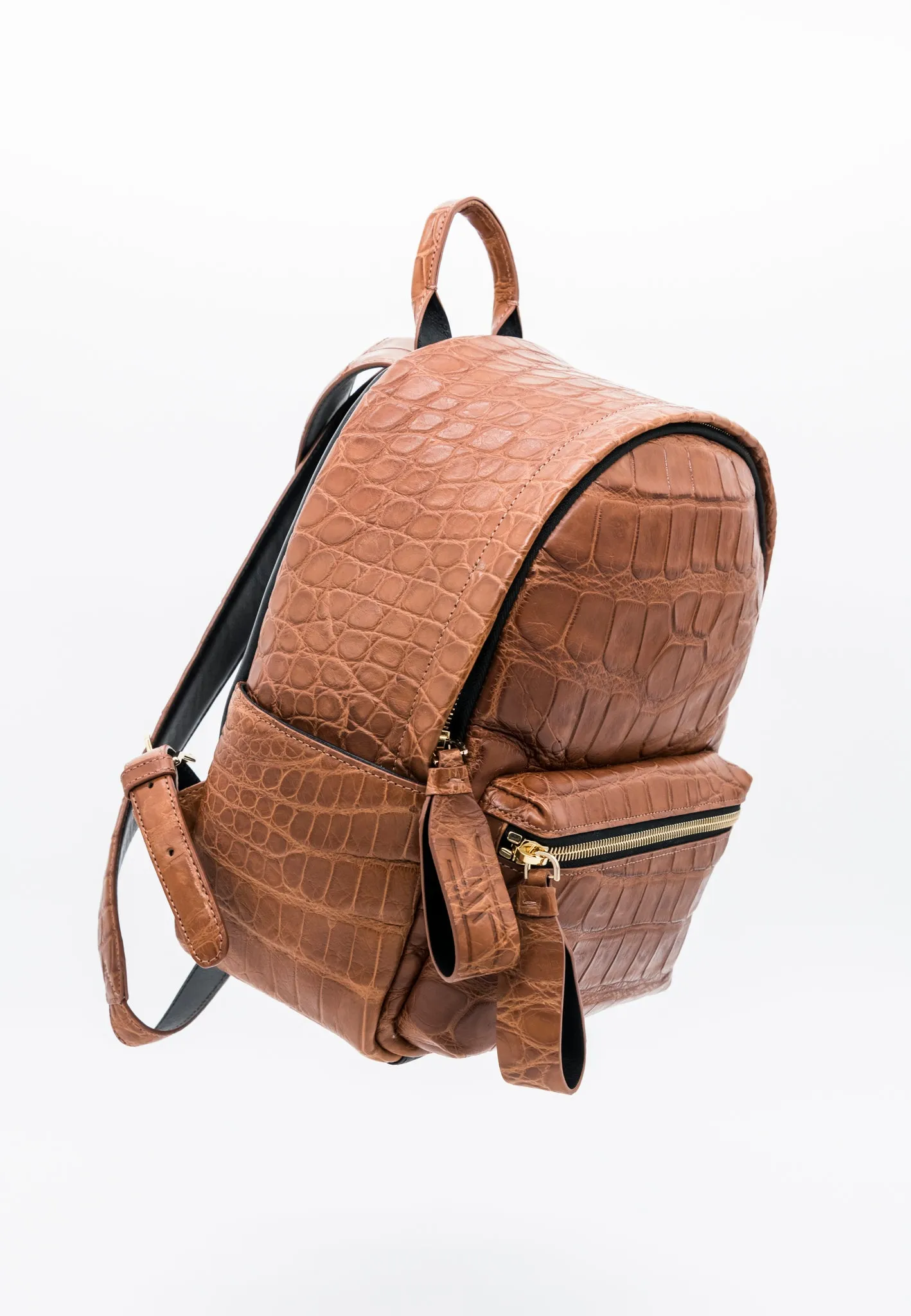 HL James Alligator Mini Backpack Chestnut