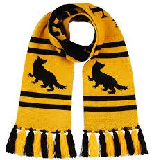 HOGWARTS REVERSE YELLOW Harry Potter SCARF