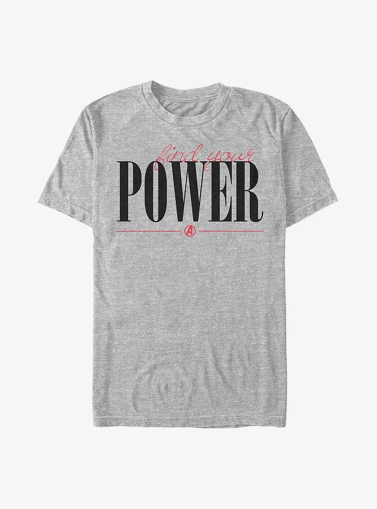 Hot Topic Marvel Avengers Power Script T-Shirt