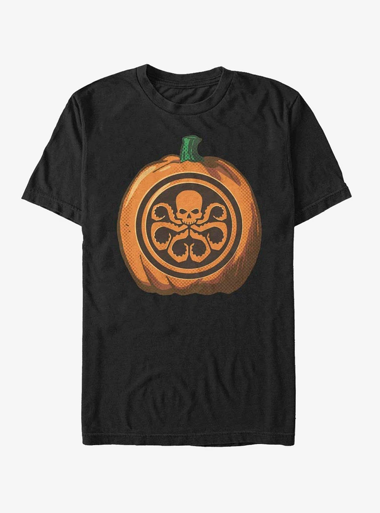 Hot Topic Marvel Avengers Skull Pumpkin T-Shirt