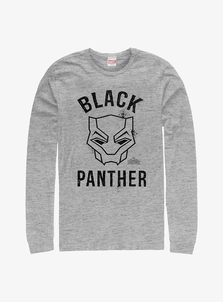 Hot Topic Marvel Black Panther Outline Long-Sleeve T-Shirt