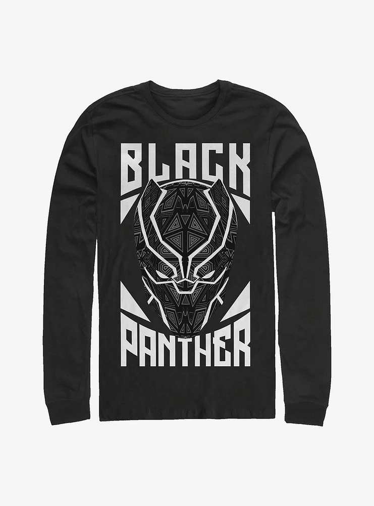 Hot Topic Marvel Black Panther Stamp Long-Sleeve T-Shirt