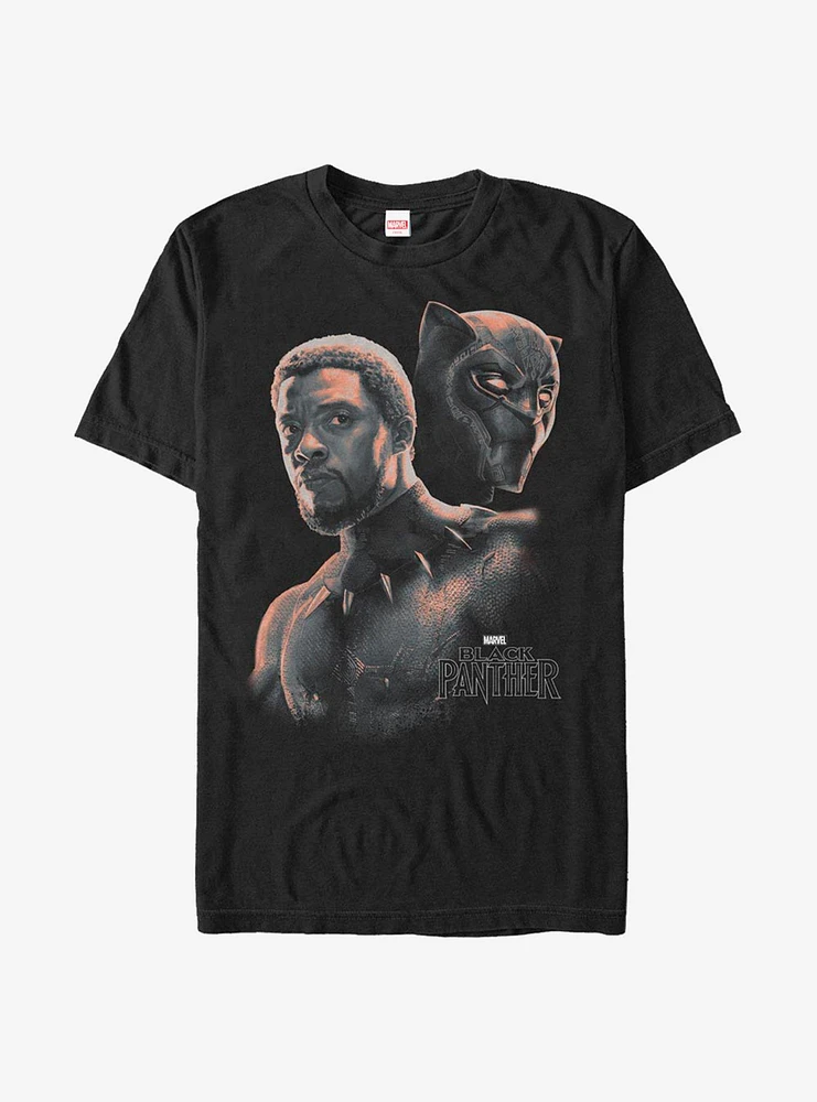 Hot Topic Marvel Black Panther T'Challa Unmasked T-Shirt