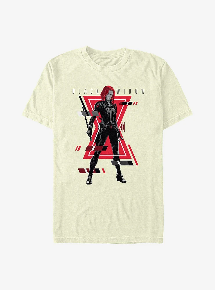 Hot Topic Marvel Black Widow Glitch T-Shirt