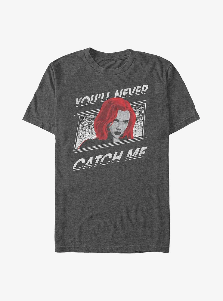 Hot Topic Marvel Black Widow Never Catch Me T-Shirt