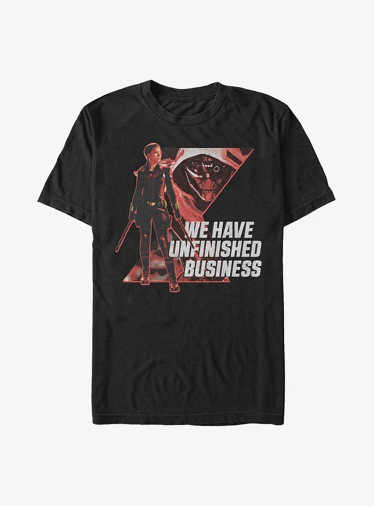 Hot Topic Marvel Black Widow Unfinished Business T-Shirt