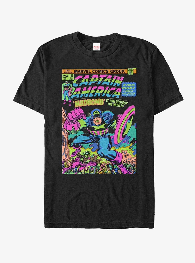 Hot Topic Marvel Captain America Glow T-Shirt