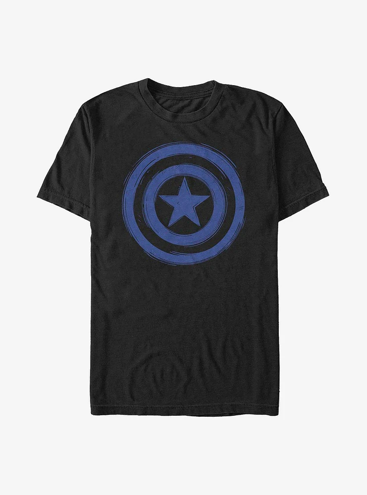 Hot Topic Marvel Captain America Woodcut Cap T-Shirt