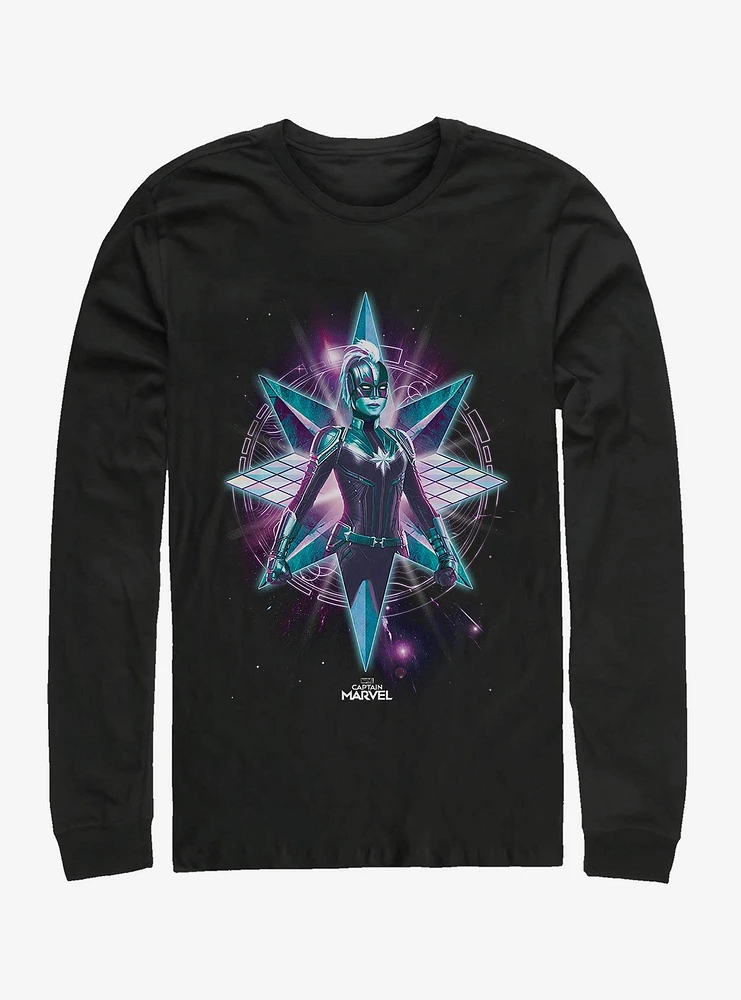 Hot Topic Marvel Captain Star Warrior Long-Sleeve T-Shirt