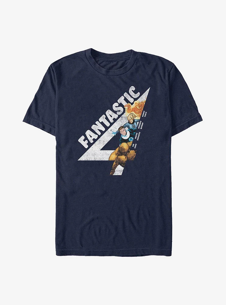 Hot Topic Marvel Fantastic Four Fantastically Vintage T-Shirt